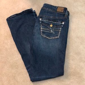 American Eagle Outfitters kick boot jeans 6 short